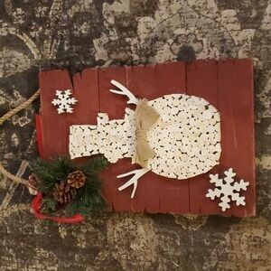Wooden  Snowman Wall Hanging
